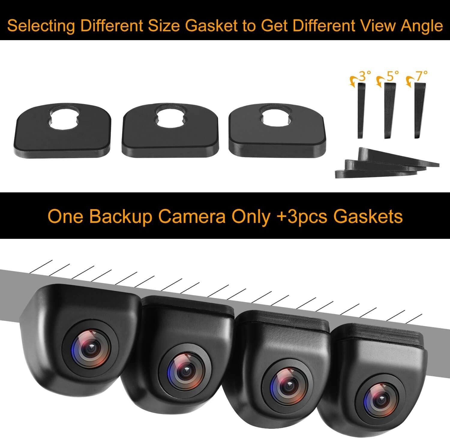 Waterproof Rear View Camera with Guide Lines