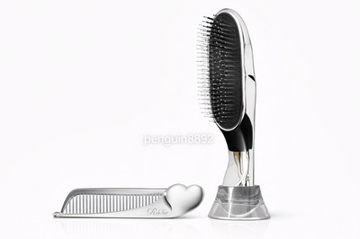 ReFa Ion Care Brush + Heart Comb Aira Set Ionic Detangling Genuine Japan Silver