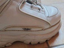 Orginal Buffalo London 1339-1420 Plateau Boots in 39 Weiss 