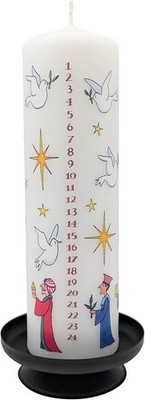 Alison Gardiner Wise Men Kerze   geruchloses Wachs, Weihnachts-Countdown, 70 S