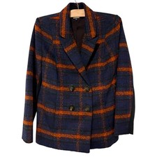 Cabi  Checkmate Plaid Double Breasted Blazer Jacket 3736 Fall- Size Medium