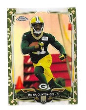 2014 HA HA CLINTON-DIX ROOKIE TOPPS CHROME CAMO REFRACTOR #159 PACKERS SN to 499