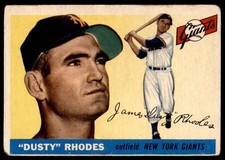 1955 Topps #1 Dusty Rhodes Good NY Giants                ID:240966