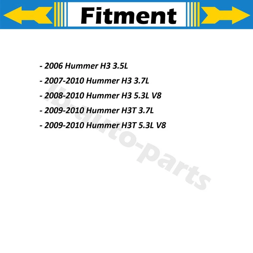 2X Front Brake Line Hose Sunsong For For Hummer H3T 2009 2010 - Image 2 of 4