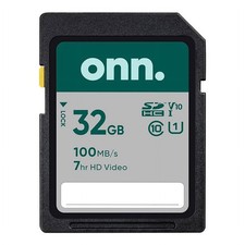onn 32GB Class 10 U1 SDHC Flash Memory Card