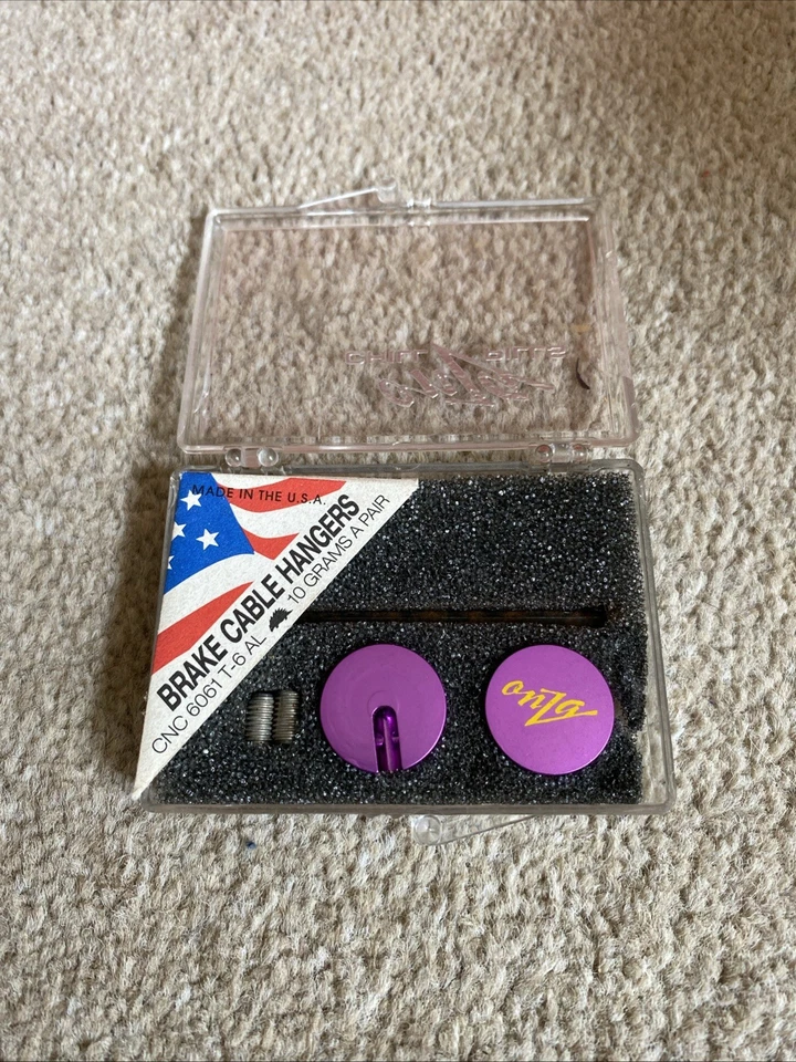 Onza Chill Pill Purple Brake Cable Hangers NOS Vintage - Image 1 of 3