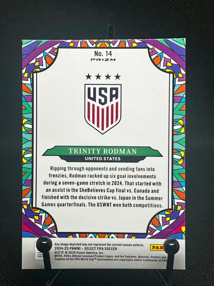 2024-25 Select Trinity Rodman #14 Stained Glass Case Hit SSP USA/ Spirit 💎💎 - Image 2 of 2