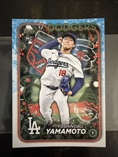 2024 Topps Holiday - Holiday Variation Yoshinobu Yamamoto #H88 (RC) LA Dodgers