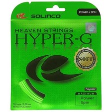 Solinco Hyper G Soft Tennis String Green 16L Gauge Monofilament 40ft Length