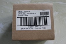 6 PACK PORTER-CABLE 23GA Micro Pin Nail Gun Nails 1-3/8 in Steel 2000pk PPN23138