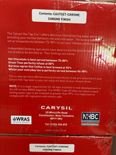 Carysil Boiling Water Tap Chrome High Arc Filter Deck Mount WRAS CAHTSET-CHROME