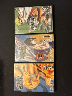 Naruto Shippuden DVD sets 5,11, and 12 Shonen Jump Viz Media