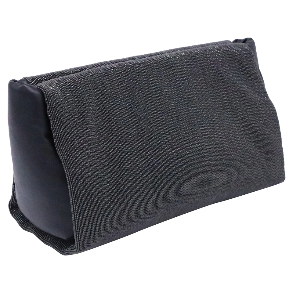 Bolso sin asas Brunello Cucinelli Precious de cuero para mujer gris talla única Foto 2 de 4