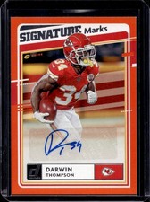 Darwin Thompson 2020 Donruss #SM-DT Signature Marks Auto