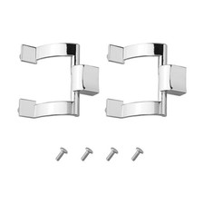 Chrome Finish Towel Bar Brackets Designed for Easy Shower Installation