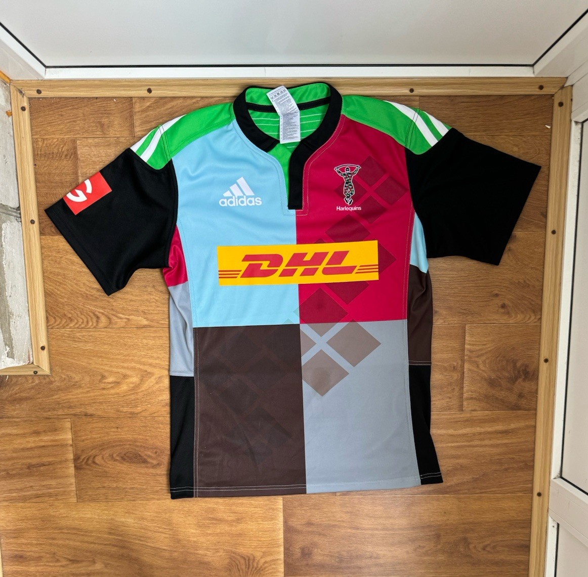 Harlequins 2014/2015 Home Adidas Rugby Jersey Shirt Mens Size M Medium