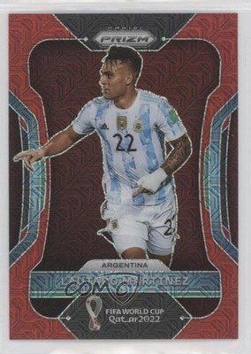 2022 Panini Prizm World Cup Qatar Red Mojo 35/99 Lautaro Martinez Martínez 0e3u