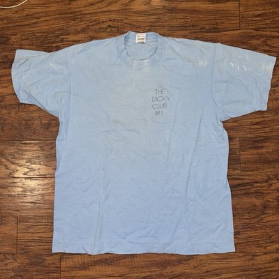 Vintage 80s Cornell Light Blue The Tacky Club T Shirt Size XL