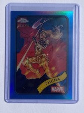 2025 Topps Chrome Marvel - #2 Thena - True Blue Refractor /299