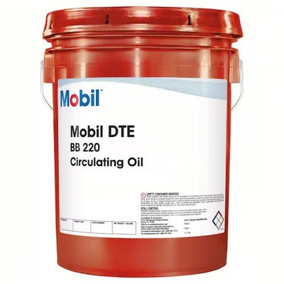 Mobil 100561 5 Gal Pail, Circulating Oil, 220 Iso Viscosity