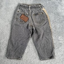 Vintage Oshkosh B Gosh Boy's Acidwash Jeans SZ 3T Made in USA Cowboy Patch Kids