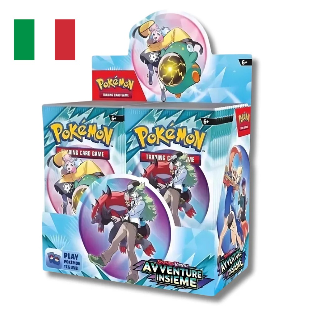 Pokémon Scarlatto e Violetto Avventure Insieme SV08 Box da 36 Bustine, Gioco di