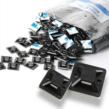 Self Adhesive Cable Tie Mounts 3M Strongly Adhesive Backed Zip Tie Base Holders
