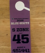 Penn State Football Parking Pass - Lot 45 - 2026 Blue-White Game Date TBD