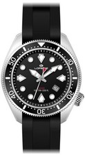 LORENZ DIVER SPORT 26169AA Nero Sub100 m Cinturino Gomma