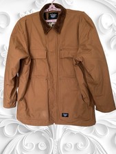 WALLS BLIZZARD PRUF Jacket Men XL Canvas Coat Corduroy Collar 5 Pockets SEE Mark