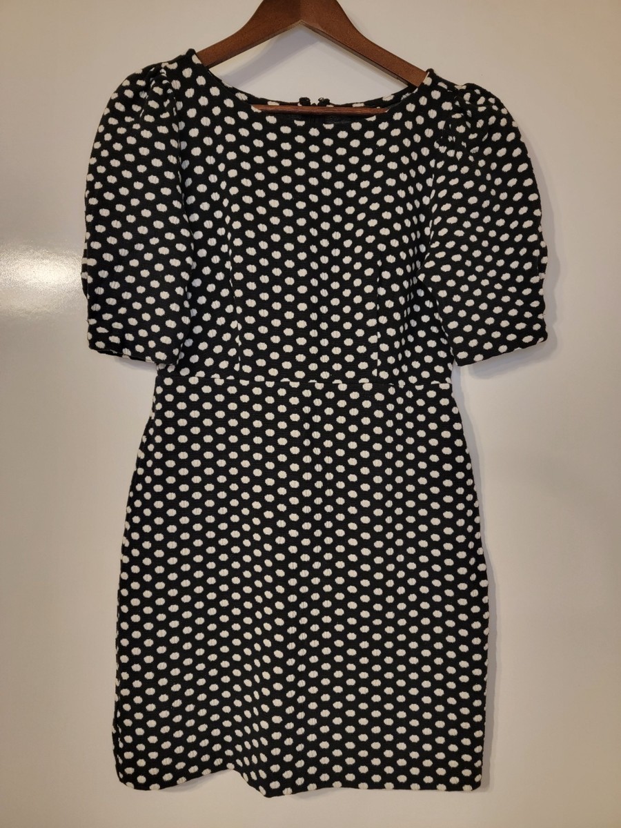 ann taylor black and white polka dot dress Ann Taylor | Dresses | Ann Taylor Black Dress With White Dots