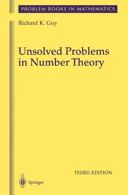 Unsolved Problems in Number Theory Richard Guy Taschenbuch xviii Englisch 2010