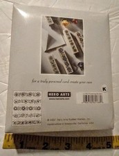 Hero Arts 2002 Flowering Borders Wood Mounted Rubber Stamp Set LL742 Floral NIP