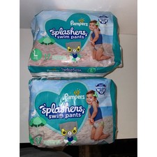 Pampers Splashers Swim Pants Size L 17 Count 2 Packs Disposable Swim Diapers