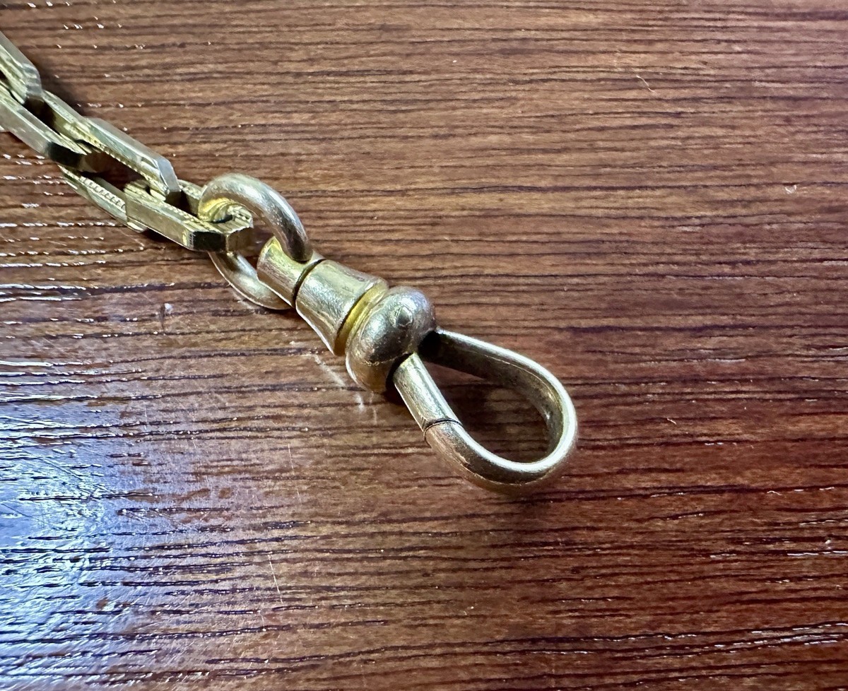 Antique Simmons Gold Filled Pocket Watch Chain | eBay