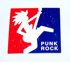 PUNK ROCK Logo Cut Sticker Decal Band Music Rock Punk Guitar Jamming