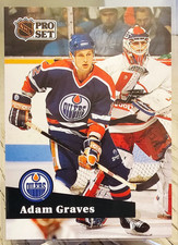 1991-92 Pro Set French Adam Graves #67 Edmonton Oilers