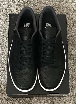 Size 12.5 - Air Jordan 1 Retro Swooshless Low Black for sale