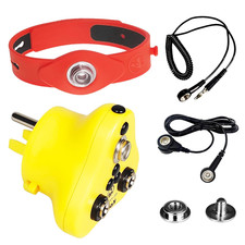 4 in 1, Ground Kit- anti Static Wrist Strap, ESD Plug, Screw Stud 10Ft Ground