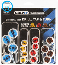 Mixed Heavy Duty Plasterboard Fixings Kit – Pack of 16 – Suitable for Drywall an