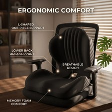 Ergonomic Memory Foam Seat Cushion Office Chair Desk Pad
