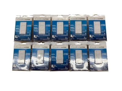 10 PCS Lutron Caseta Wireless Smart Dimmer Switch PD-6WCL-WH-R White 150W