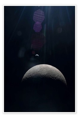 Poster Artemis II - Moon's Farside, Earth Beyond - NASA