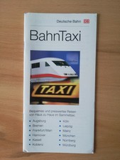 DB Deutsche Bahn: BAHNTAXI Bequem von Haus zu Haus Broschüre 1998