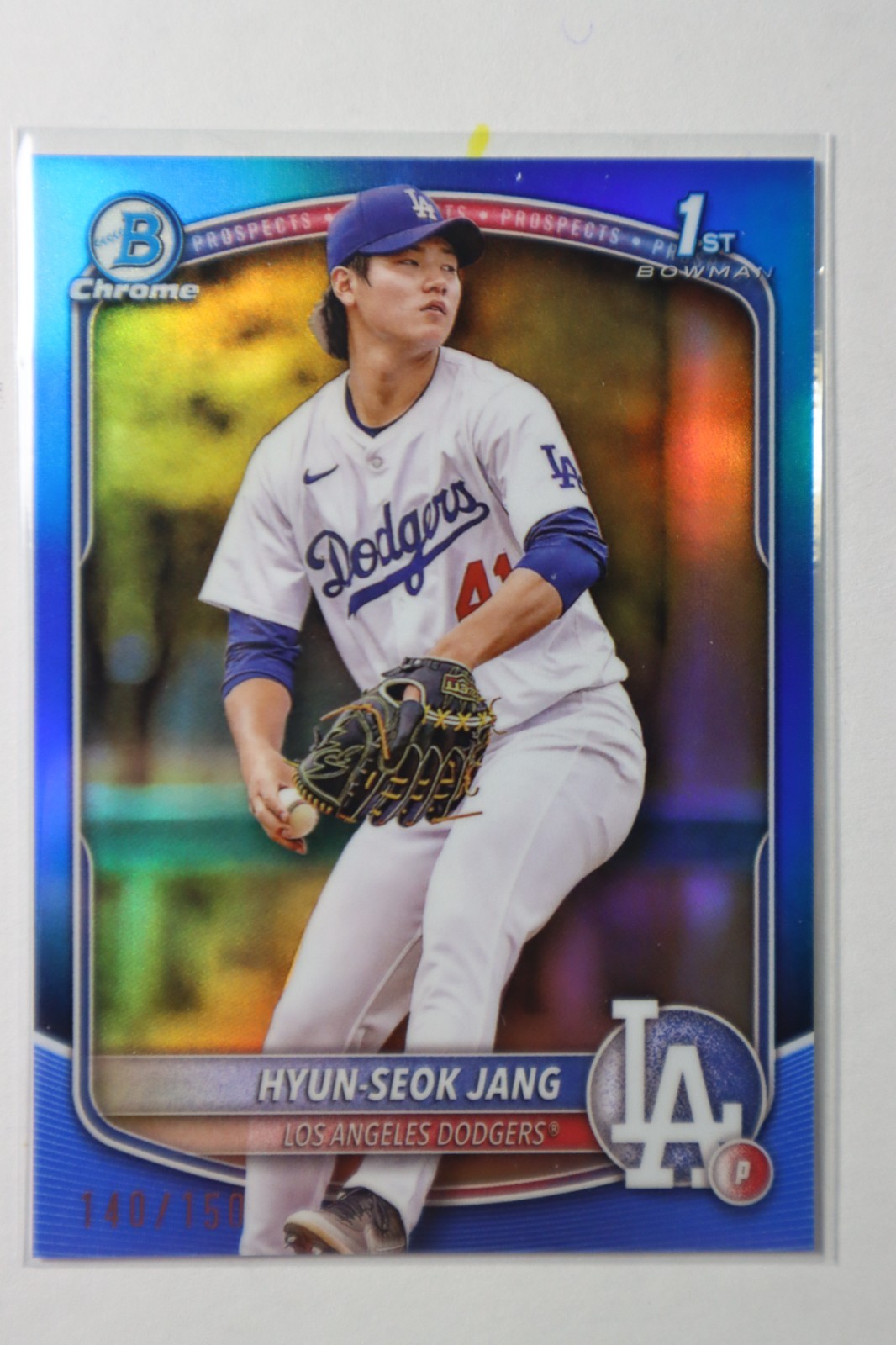 2025 Bowman - Chrome Prospects Hyun-Seok Jang #BCP-51 Blue Refractor /150 (RC)