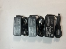 LOT 3 65W watt Laptop Charger Type C USB-C AC Adapter for Lenovo, Asus,