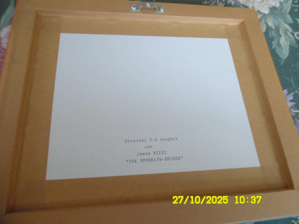 James Rizzi "The Brooklyn Bridge" 3D handsigniert 125/350 von 2008 - Bild 4 von 4