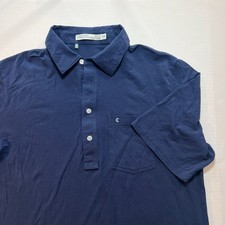 Criquet Top-Shelf Players Shirt in Navy Blue Mens Medium