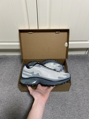 Salomon XT-Slate Grey Violet Turnschuhe Schuhe Neu mit Karton Größe 10,5 UK Herren 478602-34