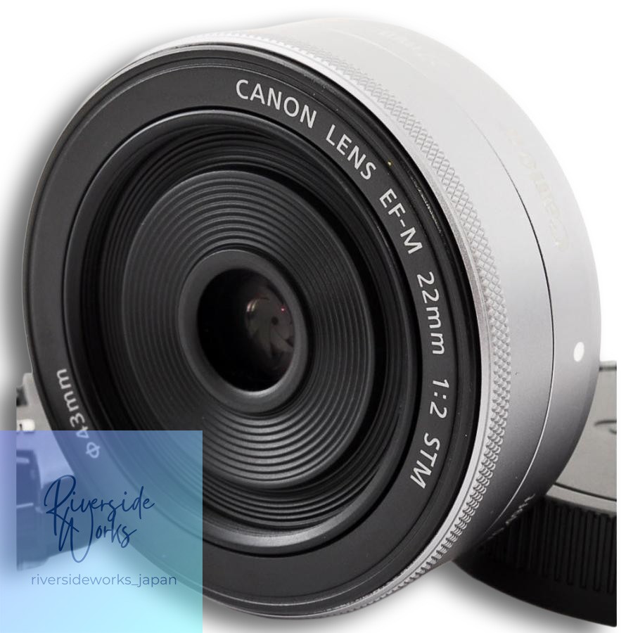 Canon EF-M 22mm F2 STM Silver Prime Lens Used Excellent Condition